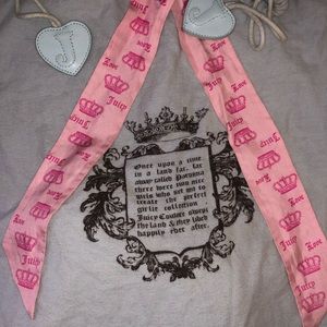 🎀 Juicy Couture vintage silk scarf #00s 🩷🩷